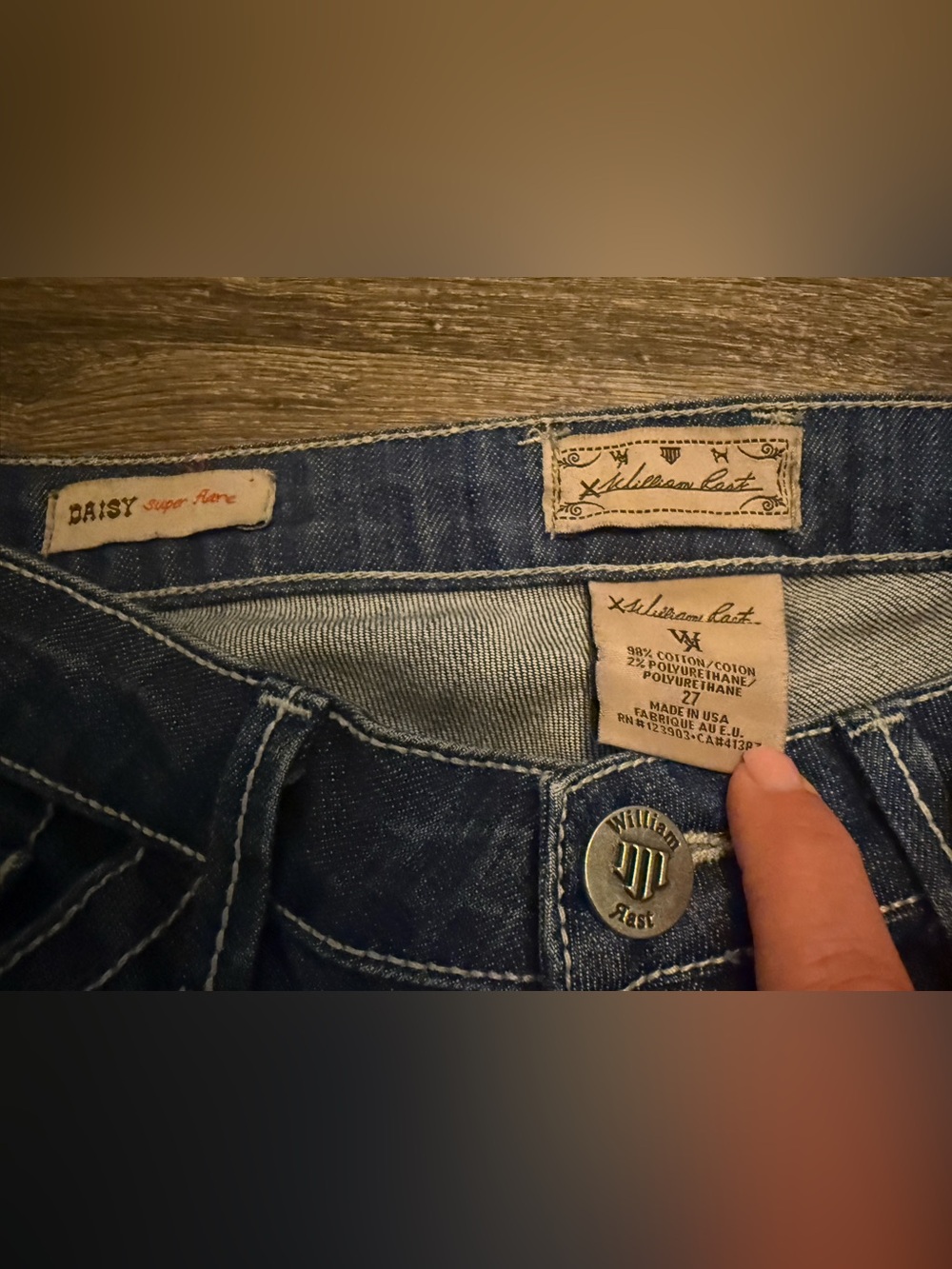 William Rast Dark Blue Denim Jeans